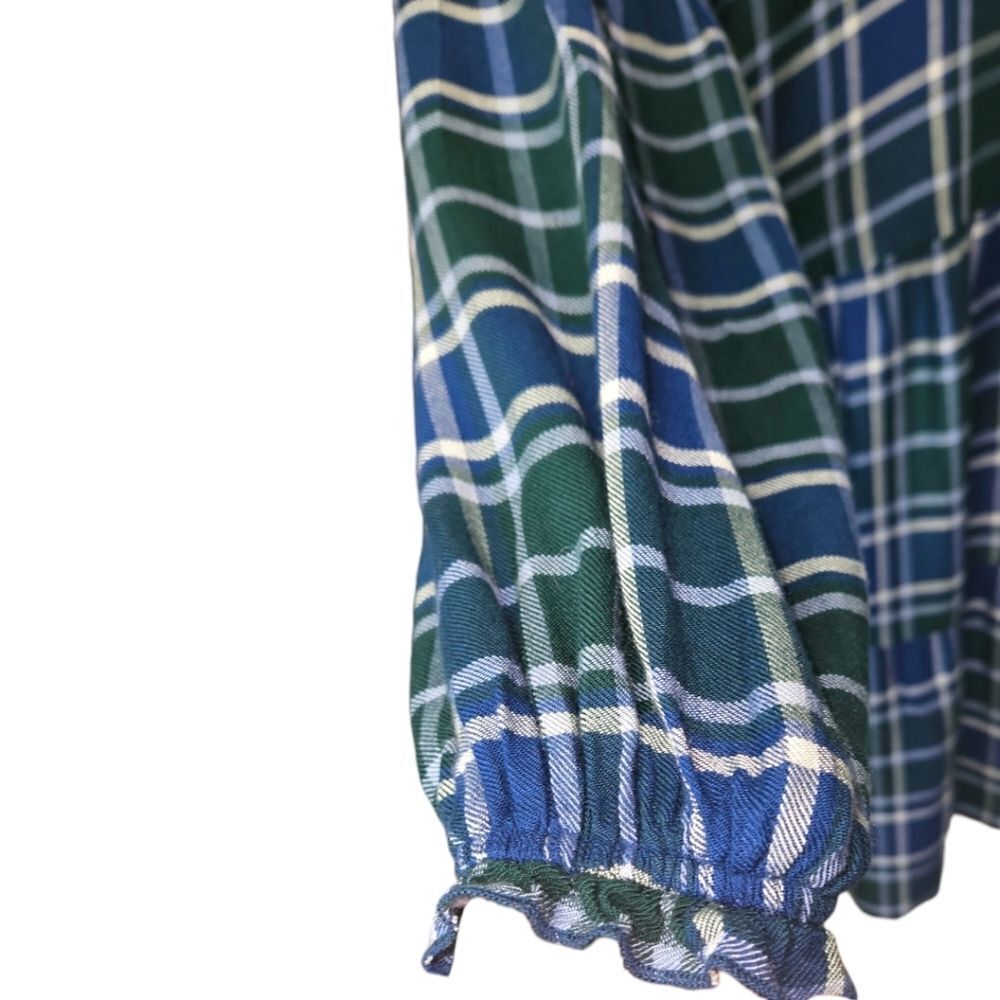 SHOW ME YOUR MUMU Women's Ainsley Long Sleeve Plus Size Flannel Plaid Mini Dress - Picture 8 of 16